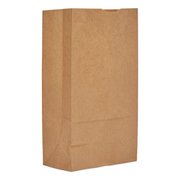 General Paper Bags, 40 lbs Cap., #12, 7.06"w x 4.5"d x 13.75"h, Kraft, PK500 18412